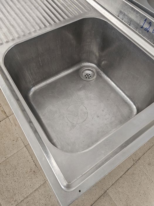 Bancada de inox com cuba