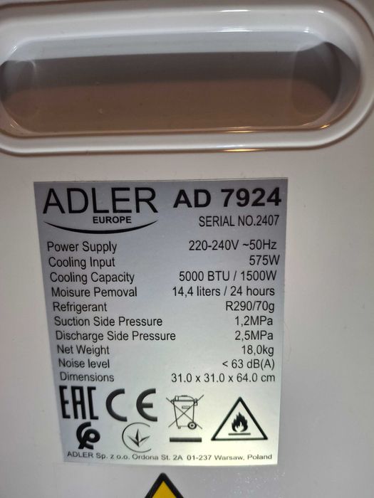Продаю мобільний кондиціонер ADLER