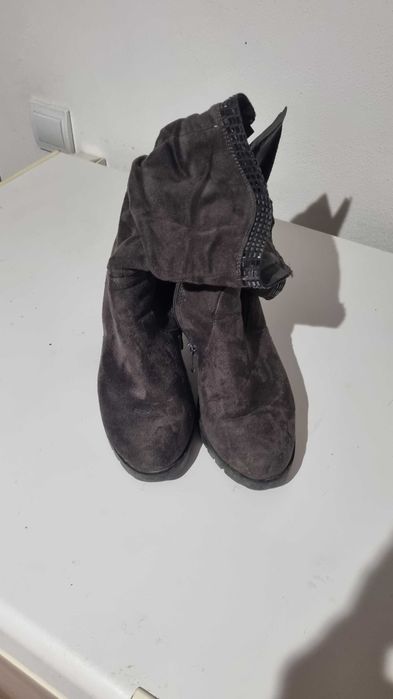 Botas tornozelo veludo