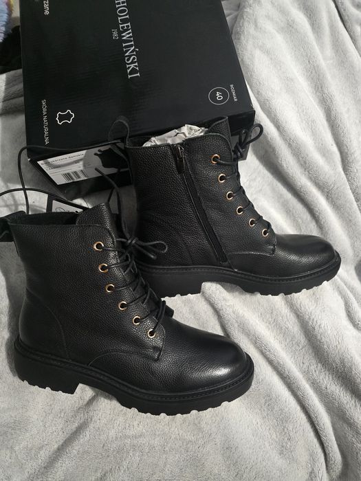 Cholewiński buty skórzana Sznurowane rozmiar 40