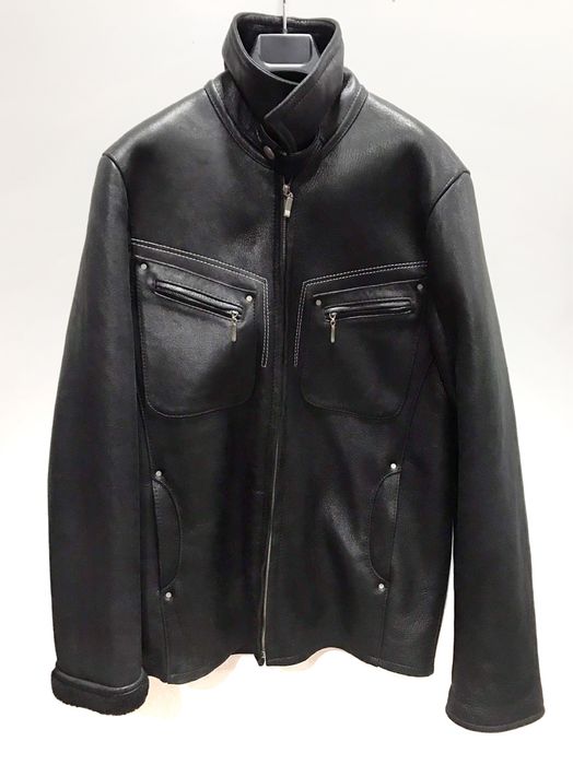 Натуральна чоловіча дублянка з овчини. Розмір L