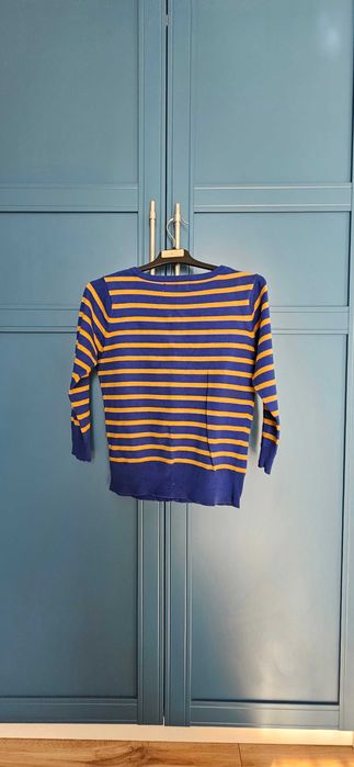 Sweterek atmosphere, rozm. 36, paski, rękaw3/4