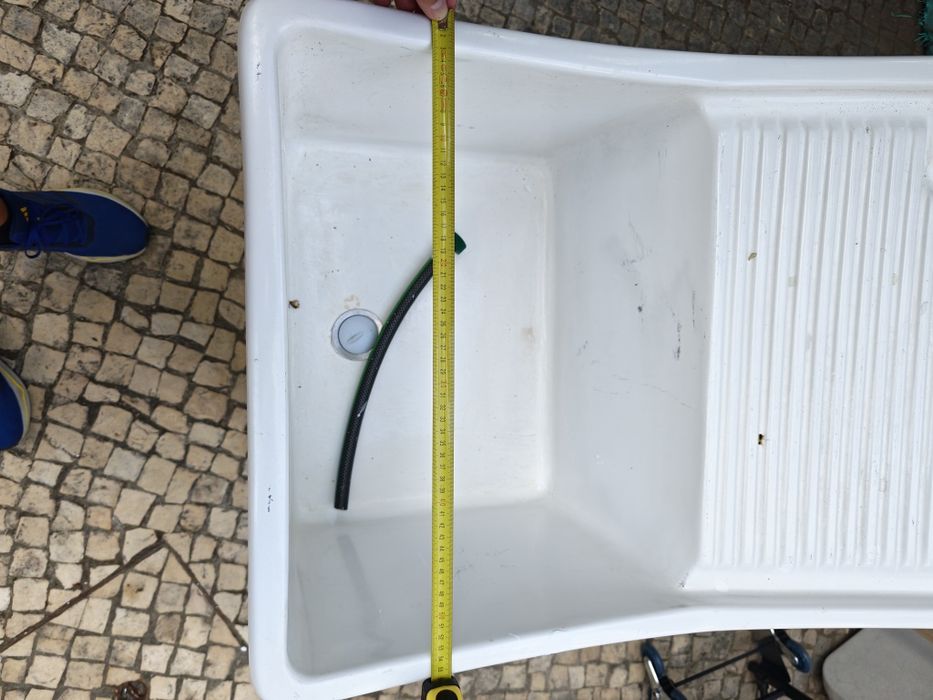 Tanque lavar em resina