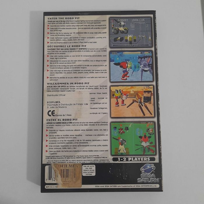 Jogo e Demos Sega Saturn
