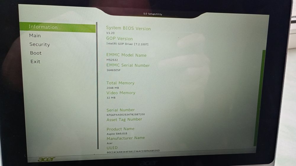 Acer Aspire Switch 10 SW5-015 (10'1) Intel Atom Z3735F 2/32 GB