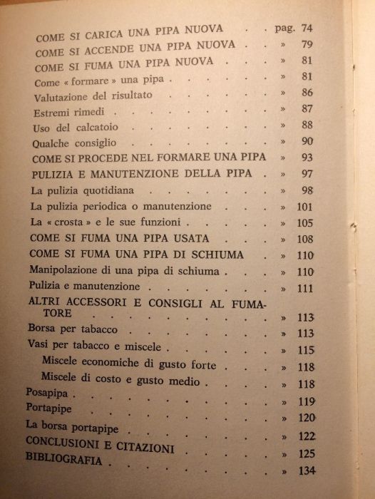 Livro vintage cachimbos Arte e Prazer "Fumare la Pipa"