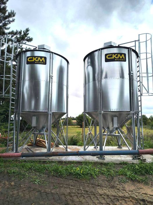 Silos lejowy paszowy CKM 18,8 m3, producent PL, od ręki
