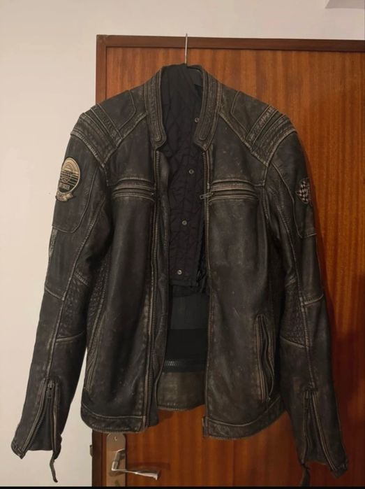 Blusao de pele  estilo cafe racer