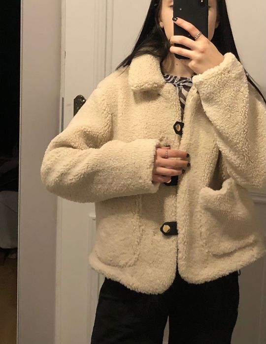 Kurtka teddy kurtka z futerka zara