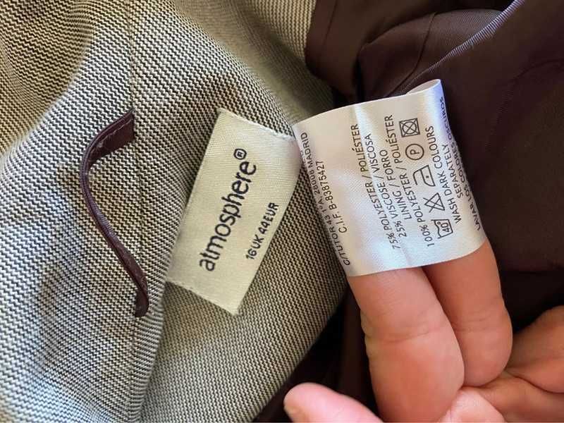 Zakiet marynarka blazer pepitka xxl 44 42 pepitka wzor +size