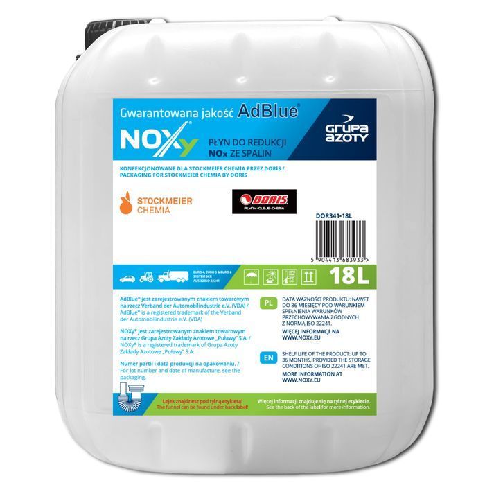 AdBlue NOXy DORIS 270L Paleta 15szt x 18L z lejkiem
