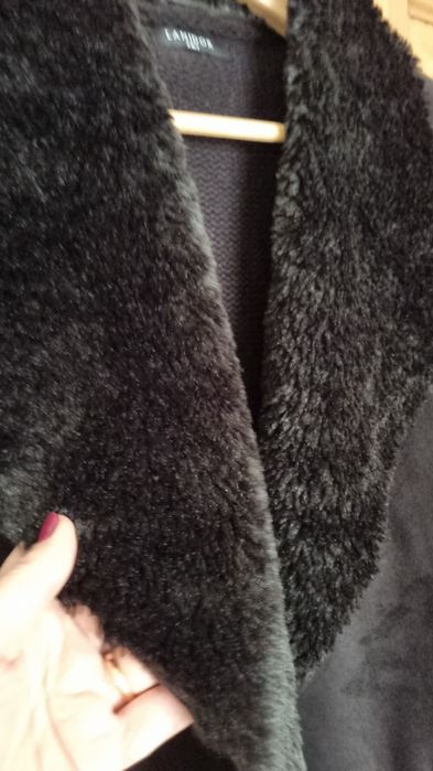 Casaco de malha com pêlo, da Lanidor, tamanho M
