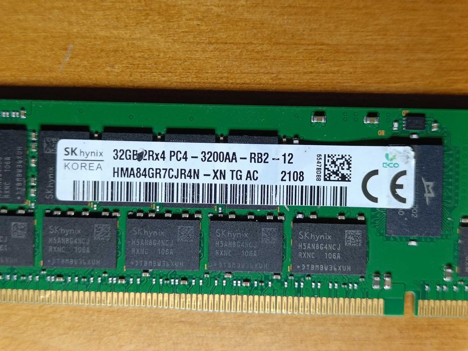 СЕРВЕРНА Оперативна память DDR4 32GB SK Hynix 3200MHz ECC REG X99