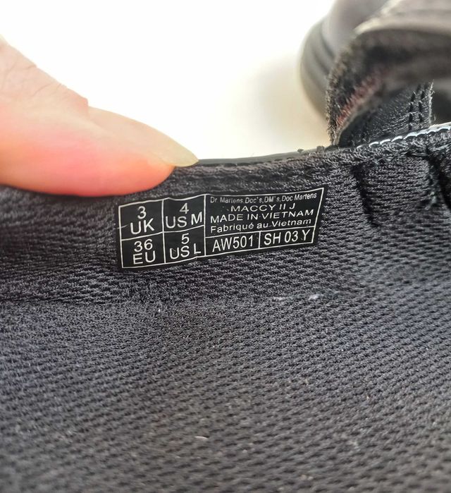 Туфлі шкіра Мартенси, устілка 23 см.