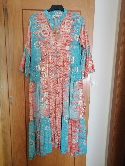Vestido de Seda comprido