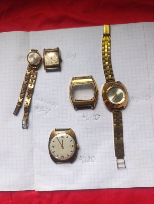 Часы позолота СССР