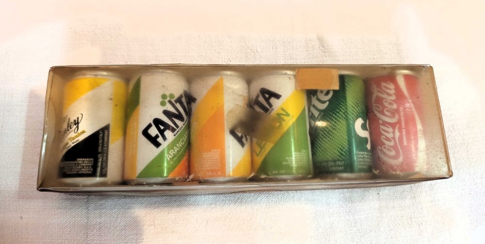 6 Latas Refrigerantes Miniaturas