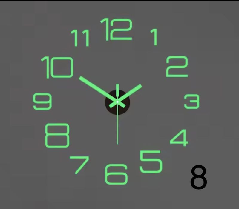 Настінний годинник Clock now Люмінесцентний. Безшумні.