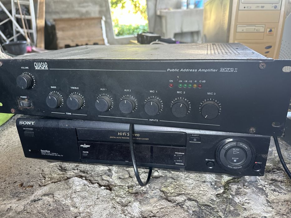 Amplificador/DVD/VHS/computador/impressora