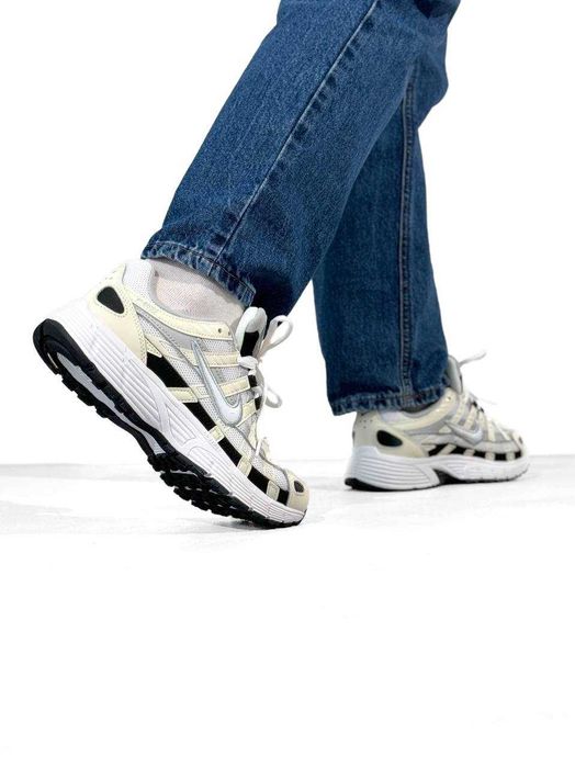 Мужские кроссовки Nike P-6000 White/Beige/Black. Размеры 40-45