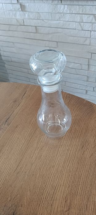 Buteleczka wazonik szklany z korkiem