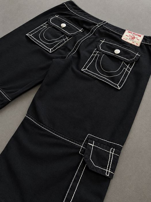 True Religion джинси карго чорні штани