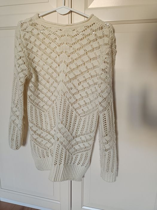 Sweter damski ecru