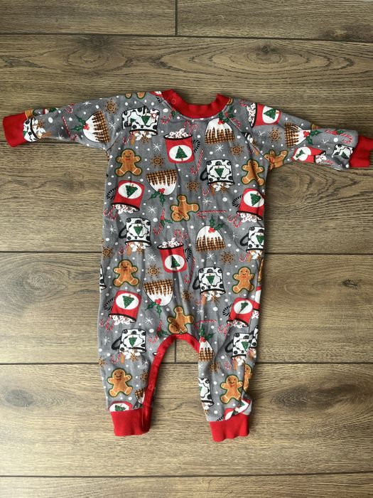 Ромпер на флісі .Новорічний одяг для малюка, новорічний чоловічок