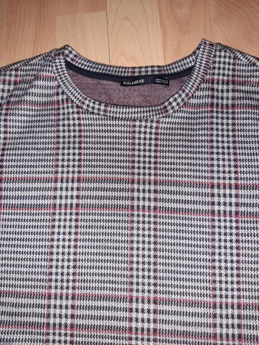 Sukienka dzianinowa krata r 38 40  M Pull & Bear elegancka święta