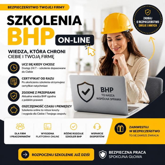 Szkolenie bhp - zapisz sie w 5 minut!!!