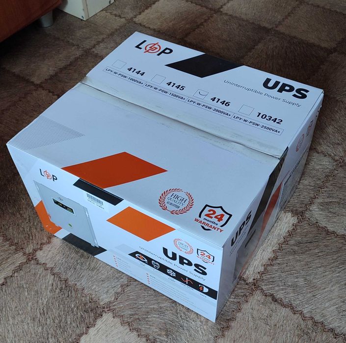 Джерело безперебійного живлення LPY-W-PSW-2000VA