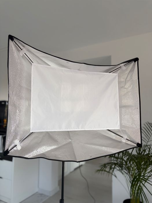 Softbox 60x90 + stojak + żarówki