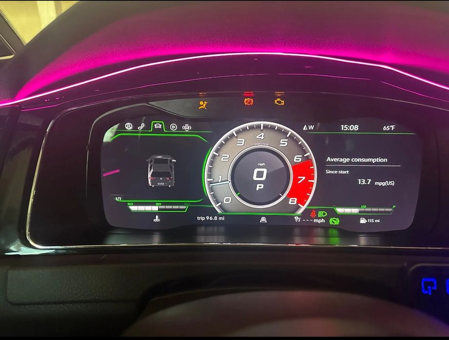Quadrante Digital Volkswagen Golf 7/7.5 (Novo)