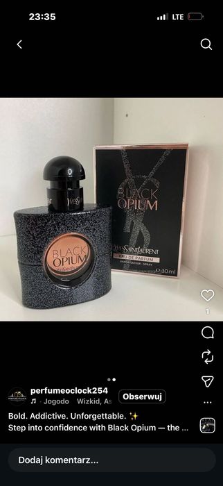 Nowe BLACK OPIUM 30 ml w folii !