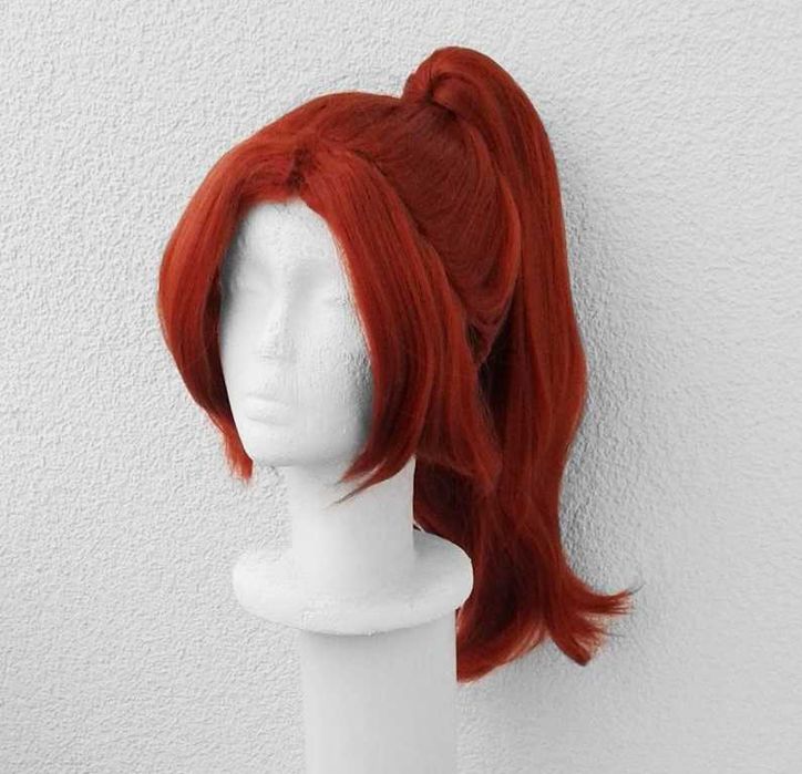 Maelle Clair Obscur Expedition 33 ruda peruka z kitką cosplay wig