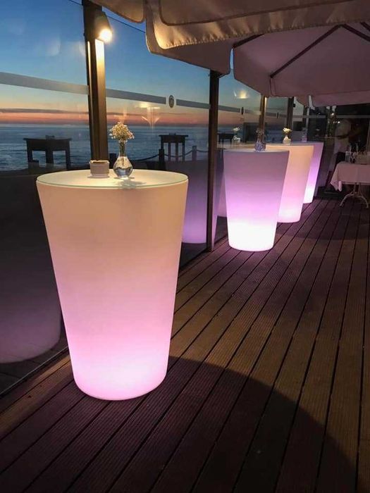 Mesa bar com iluminação led