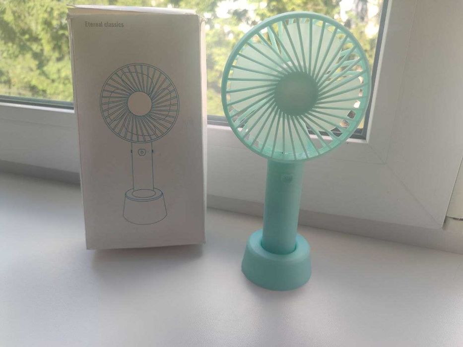 Портативный вентилятор aero fan мятный