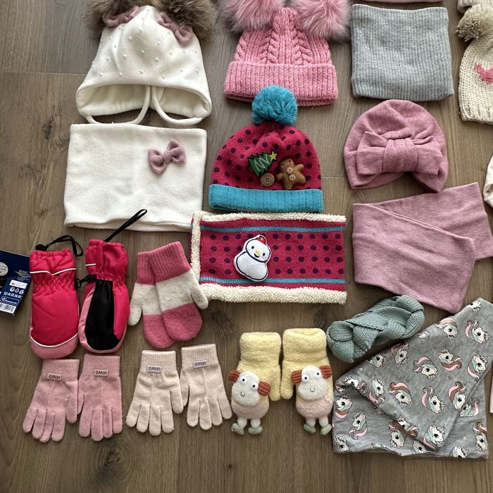 Рукавички варежкі шапка снуд H&M Old Navy C&A 2,3,4,5 років