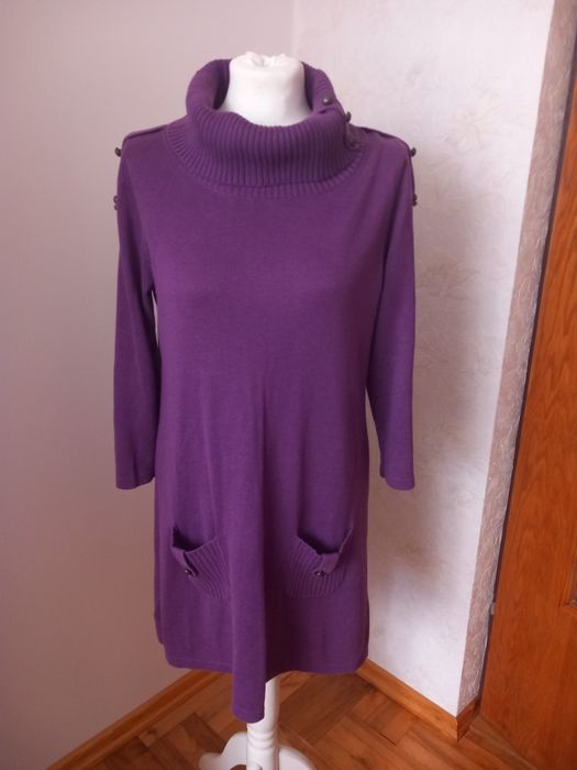 Fioletowy golf -tunika