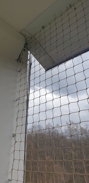 Siatka na balkon 6x2,7 dla kota haczyki