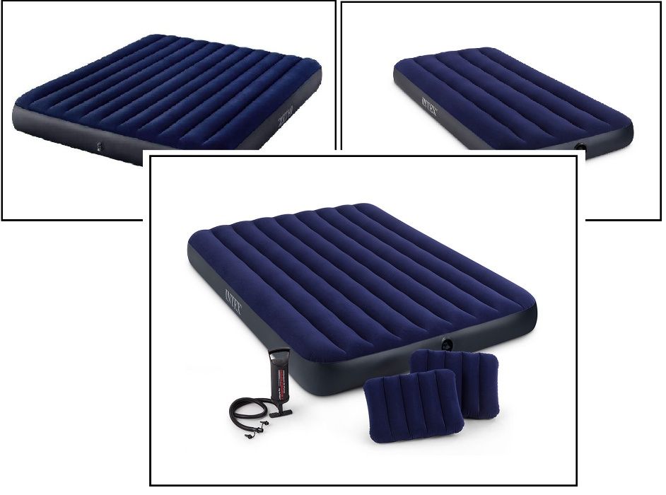 Надувний одномісний,двухмісний матрац!матрас 76,99,137,152,183см насос