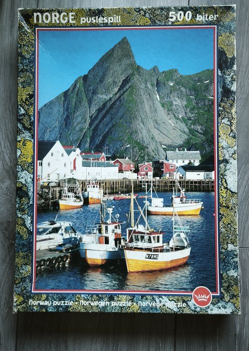 Puzzle Norwegia 500 widok port góry Damm