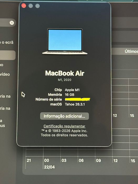 Macbook Air 13.3 M1 16 256