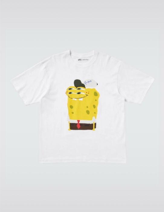 Футболка Uniqlo Sweatshirt UT SpongeBob SquarePants Cactus Plant Flea