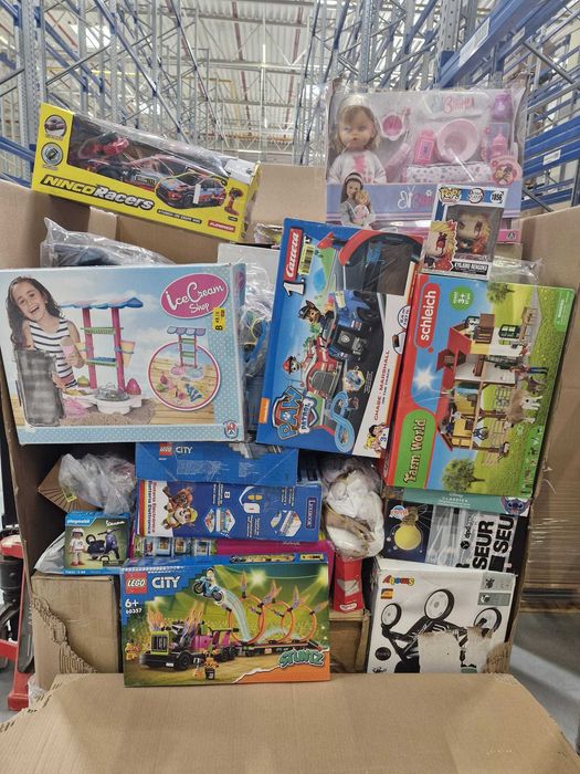 Palety z Zabawkami-Zwroty Konsumenckie-Znane Marki-LEGO/MATTEL/VTech