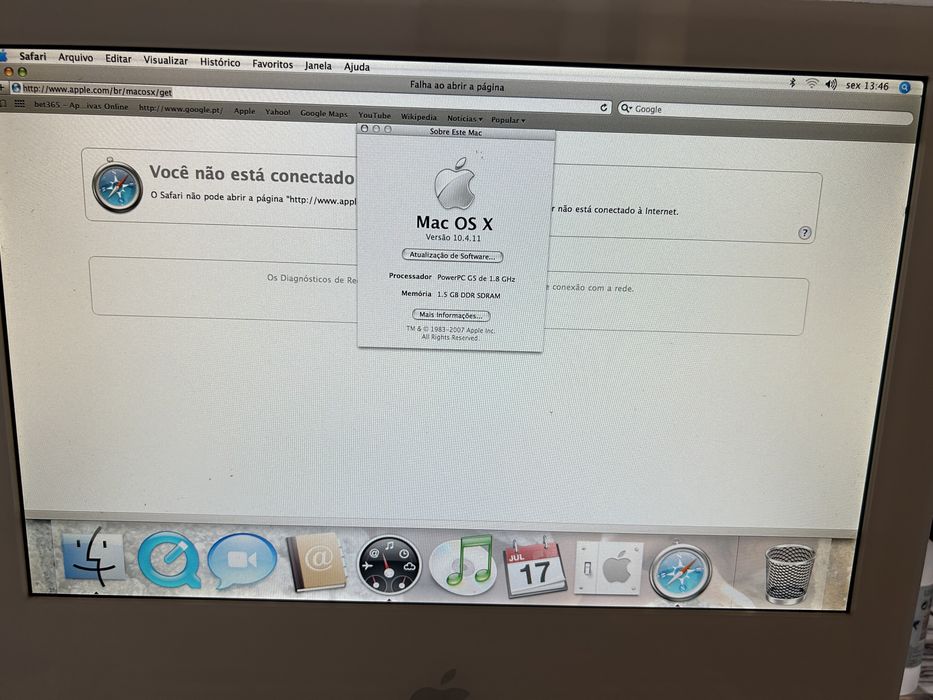 iMac Apple G5 , Mac OS X