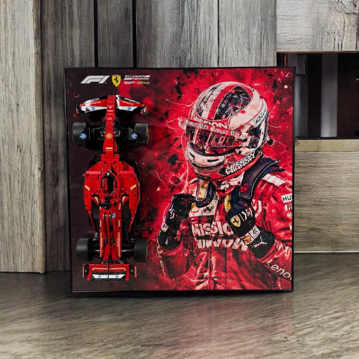 Тримач Рамка на Стіну 80x80 см. для LEGO 42207 Формула Ferrari F1 ЛЕГО