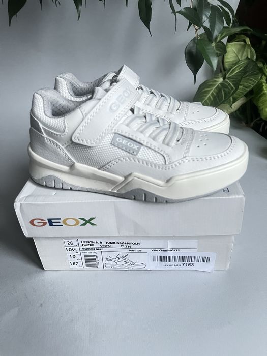 білі кросівки 28р. 18,3см Geox Perth на хлопчика, кеди, снікерси на мальчика