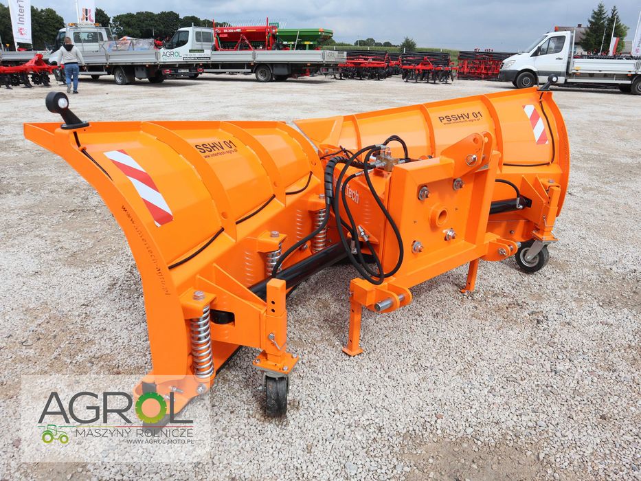 Pług do śniegu śnieżny strzałka 3,15 PSSHV-01 składany Inter-Tech