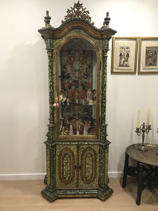 Oratório D. José / D. Maria madeira pintada